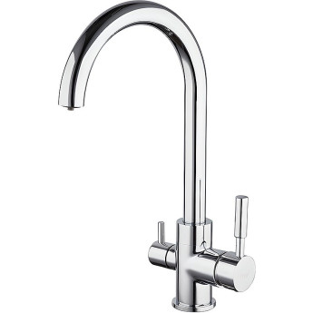 Смеситель для кухни FRAP H52 F4352 со встроенным фильтром (краном) под питьевую воду Ф35мм хром